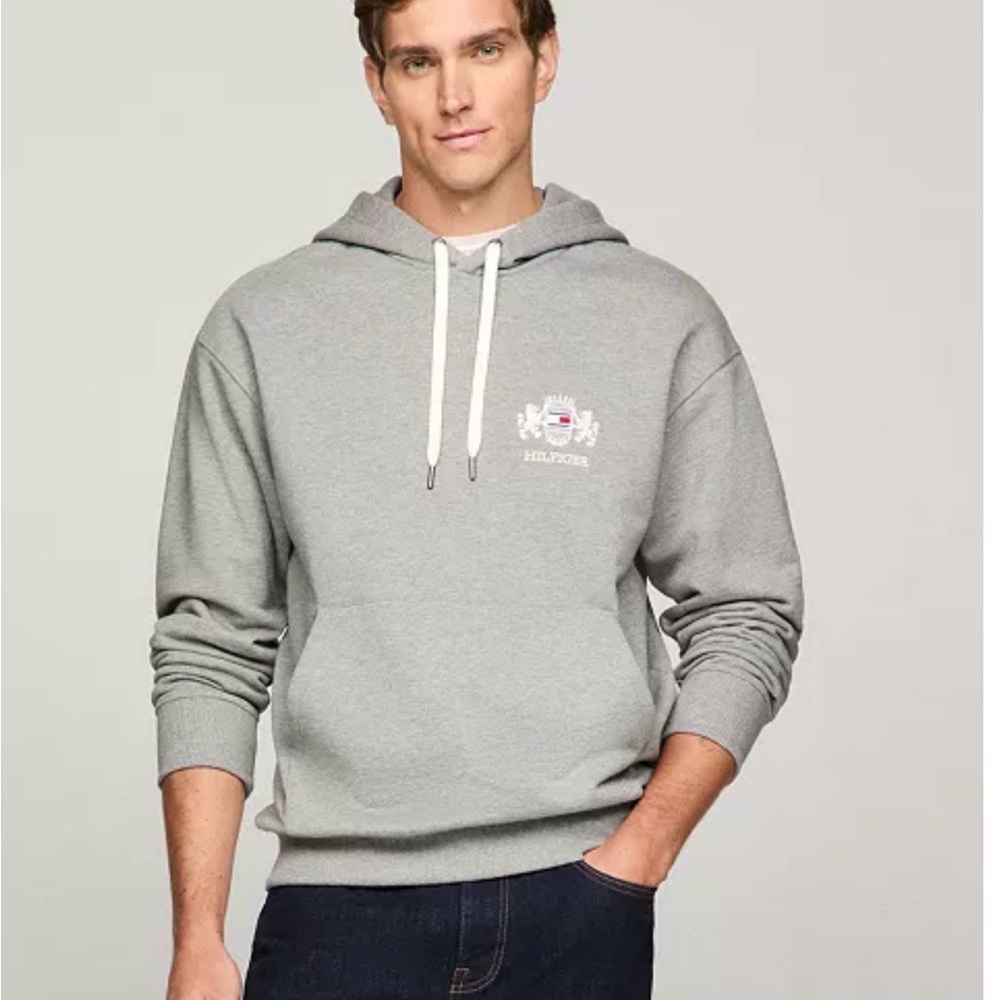Gray Tommy Hilfiger Hoodie
